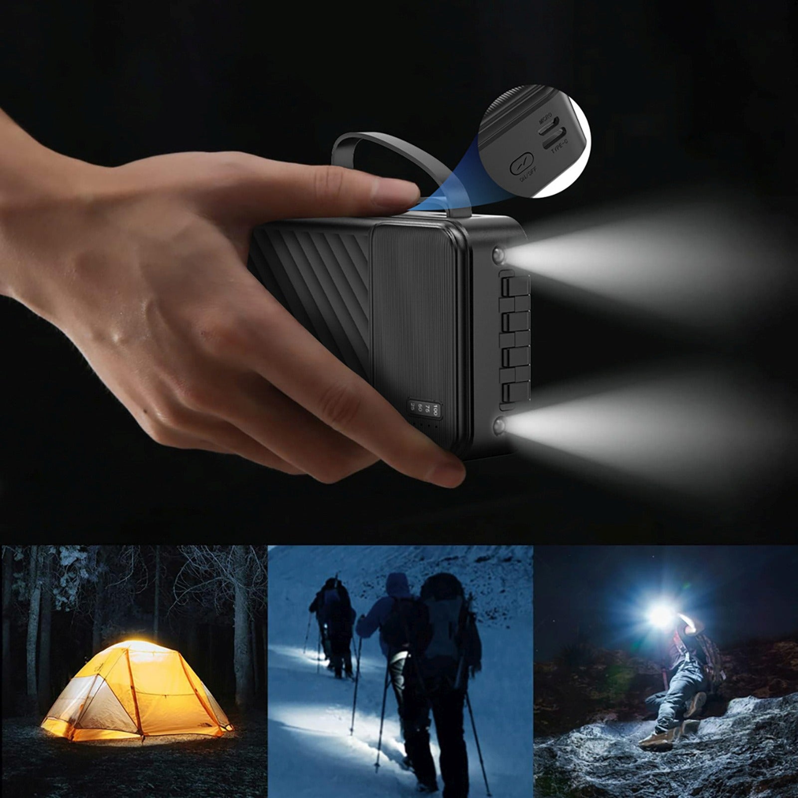 Power Banks – Powerbank K11 Pro 20000mAh with built-in cables - Carlat
