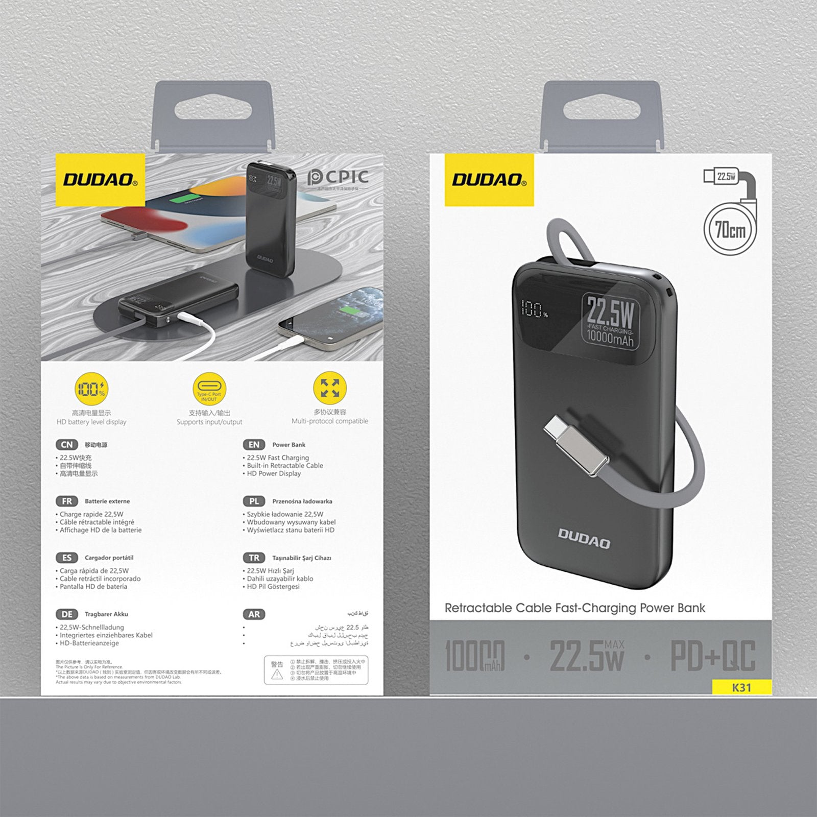 Power Banks – Powerbank K31 10000 mAh 22.5W PD with - Carlat