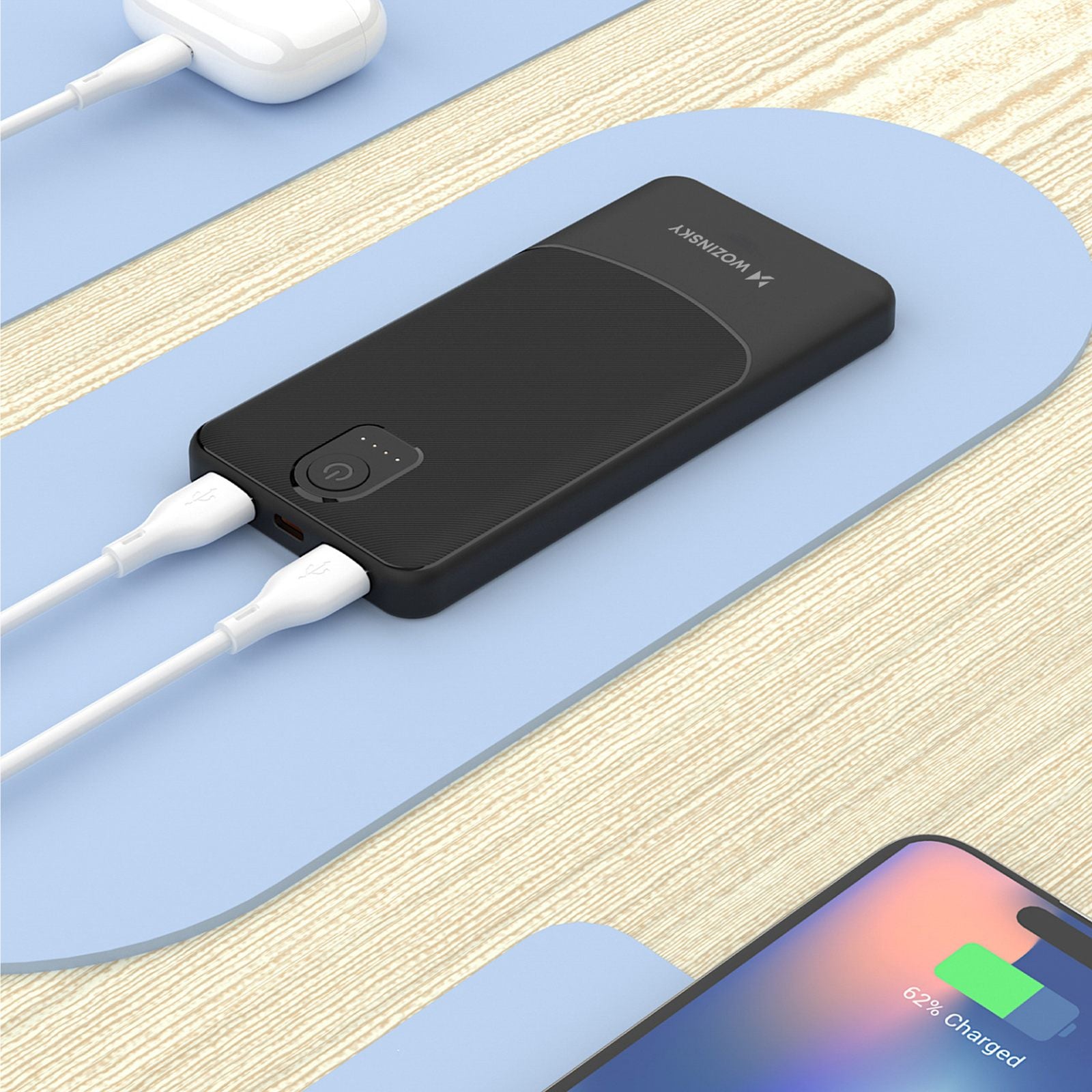 Power Banks – Powerbank Wpower WPBBK-2 10000mAh USB-A USB-C - Carlat