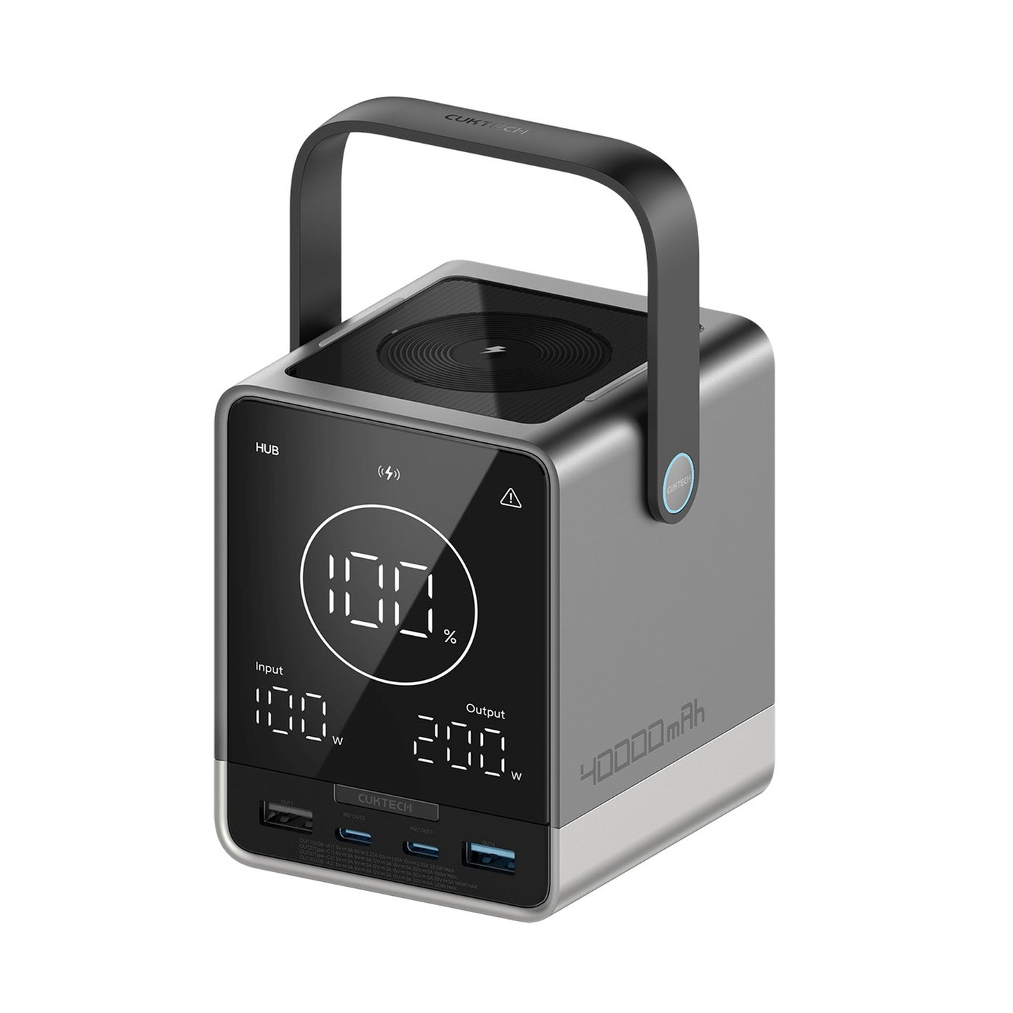 Power Banks – Powerbank with wireless charging 40000mAh USB-C USB-A - Carlat