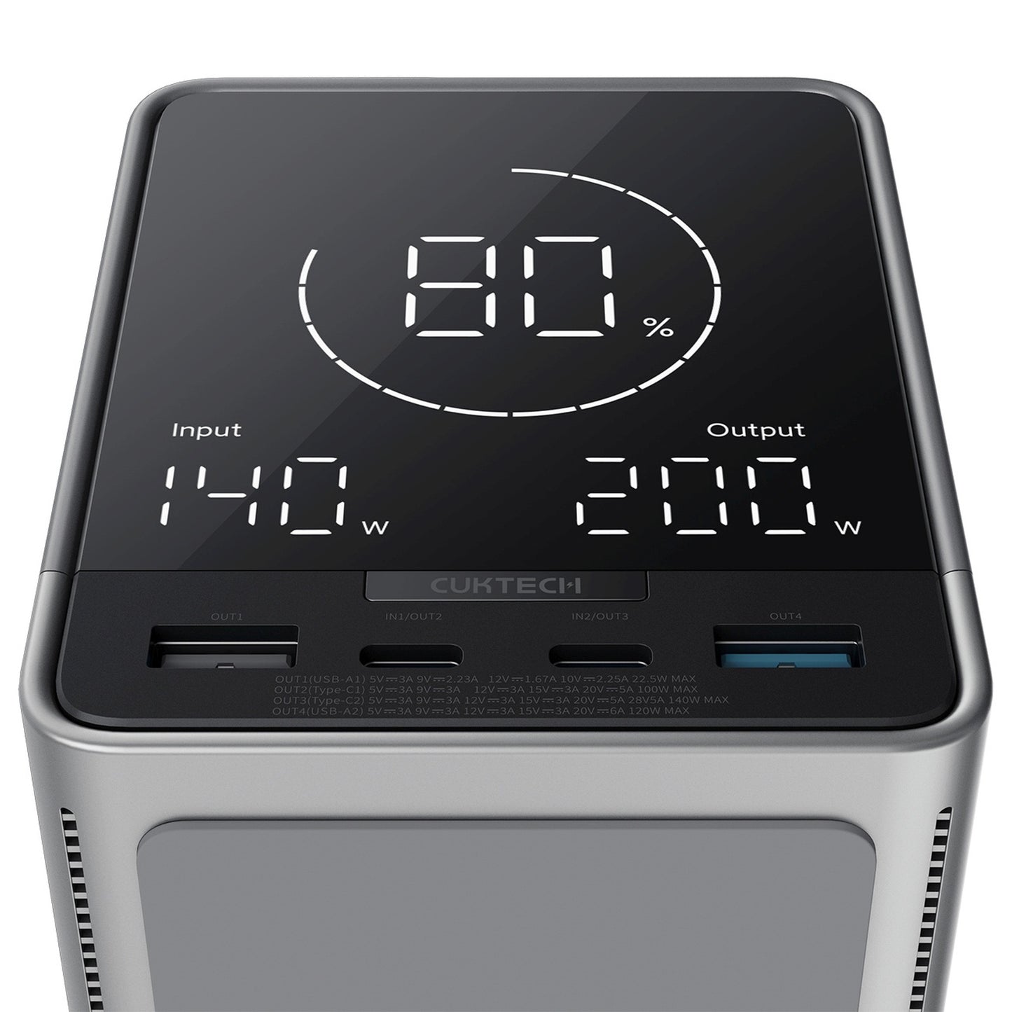 Power Banks – Powerbank with wireless charging 40000mAh USB-C USB-A - Carlat
