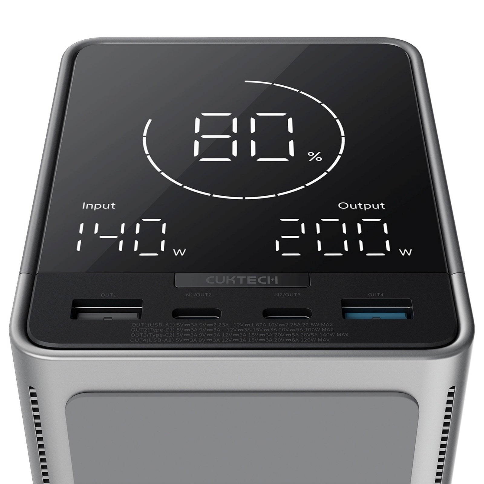 Power Banks – Powerbank with wireless charging 40000mAh USB-C USB-A - Carlat