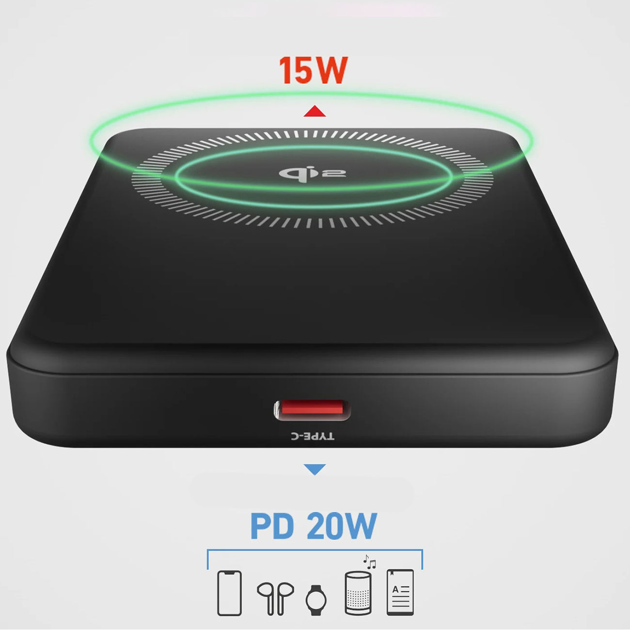 Power Banks – Wireless powerbank Mag Power Qi2 5000 mAh - Carlat
