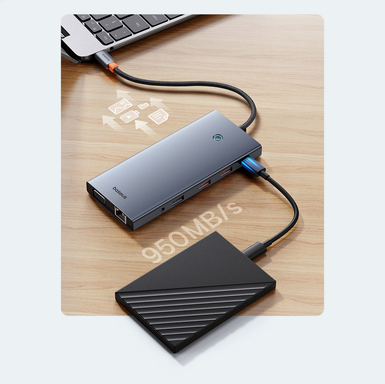 Power Connector Adapters – 13in1 HUB adapter PortalJoy Series USB-C - Carlat