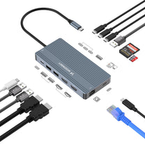 Power Connector Adapters – 14in1 HUB for 3 monitors USB-A - Carlat