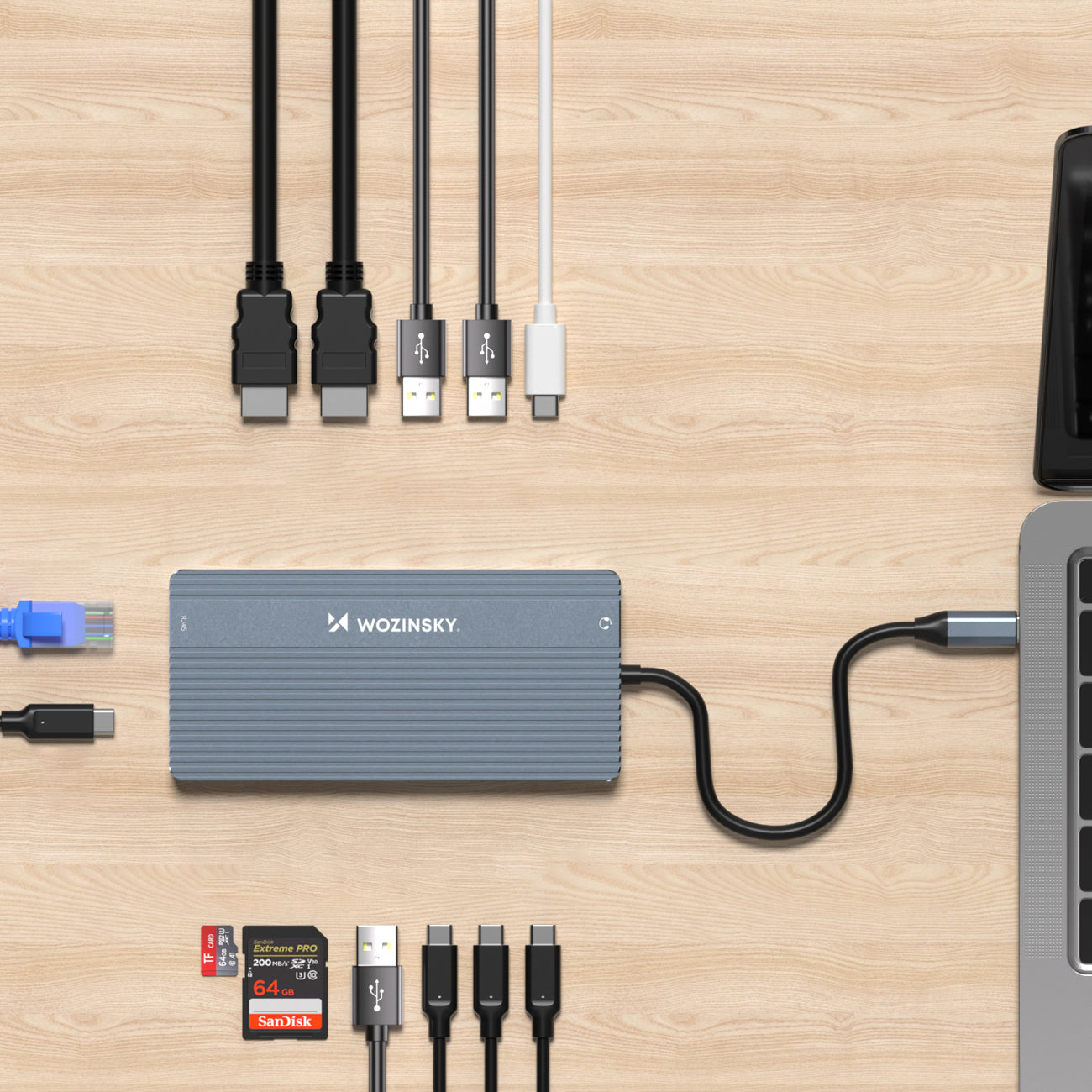 Power Connector Adapters – 14in1 HUB for 3 monitors USB-A - Carlat