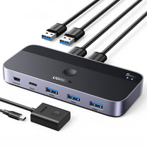 Power Connector Adapters – 2-in-4 switch for 2 computers USB - Carlat