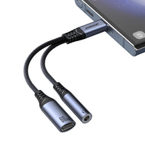 Power Connector Adapters – 2in1 Adapter charger + headphones USB-C - Carlat