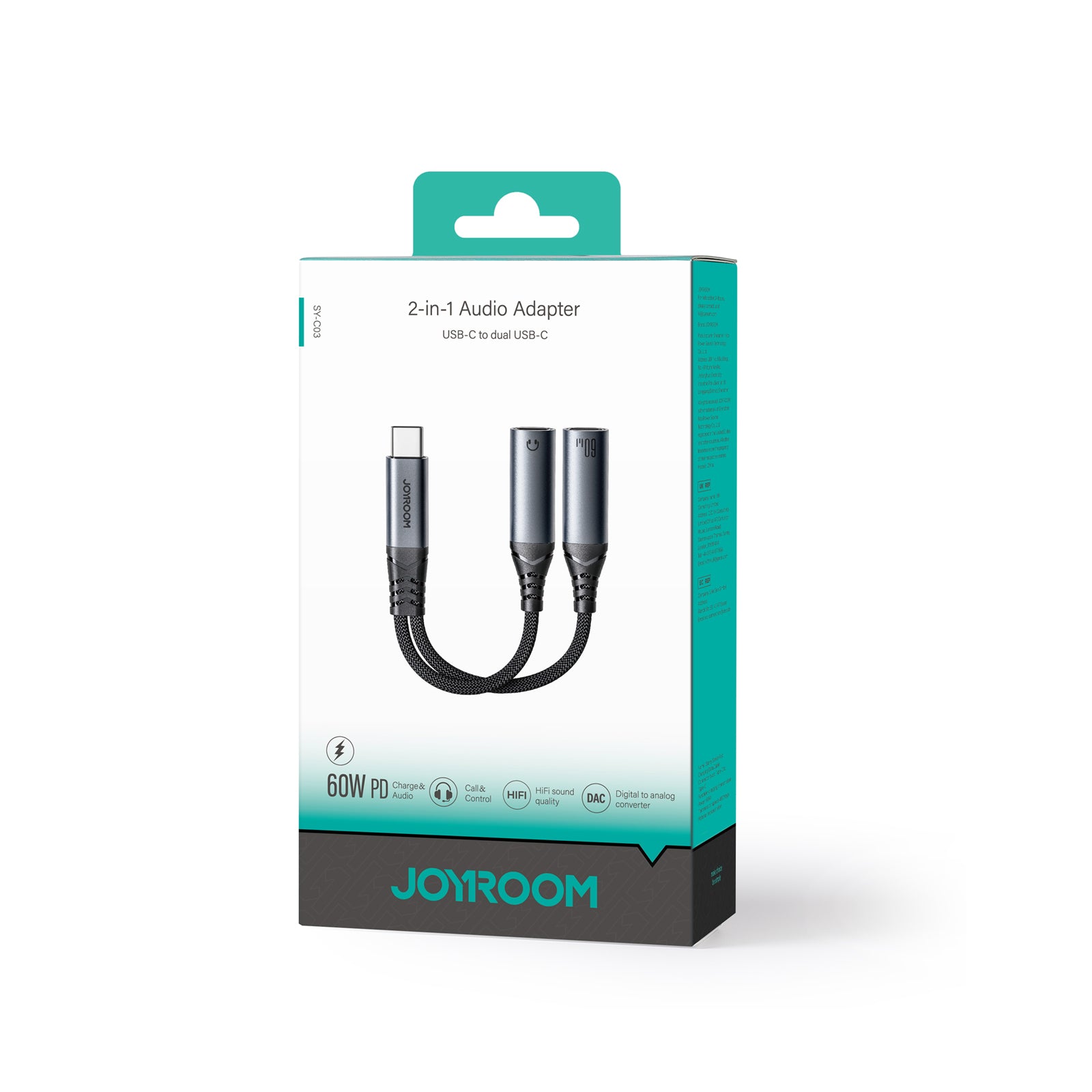 Power Connector Adapters – 2in1 Adapter, charger + headphones USB-C - Carlat
