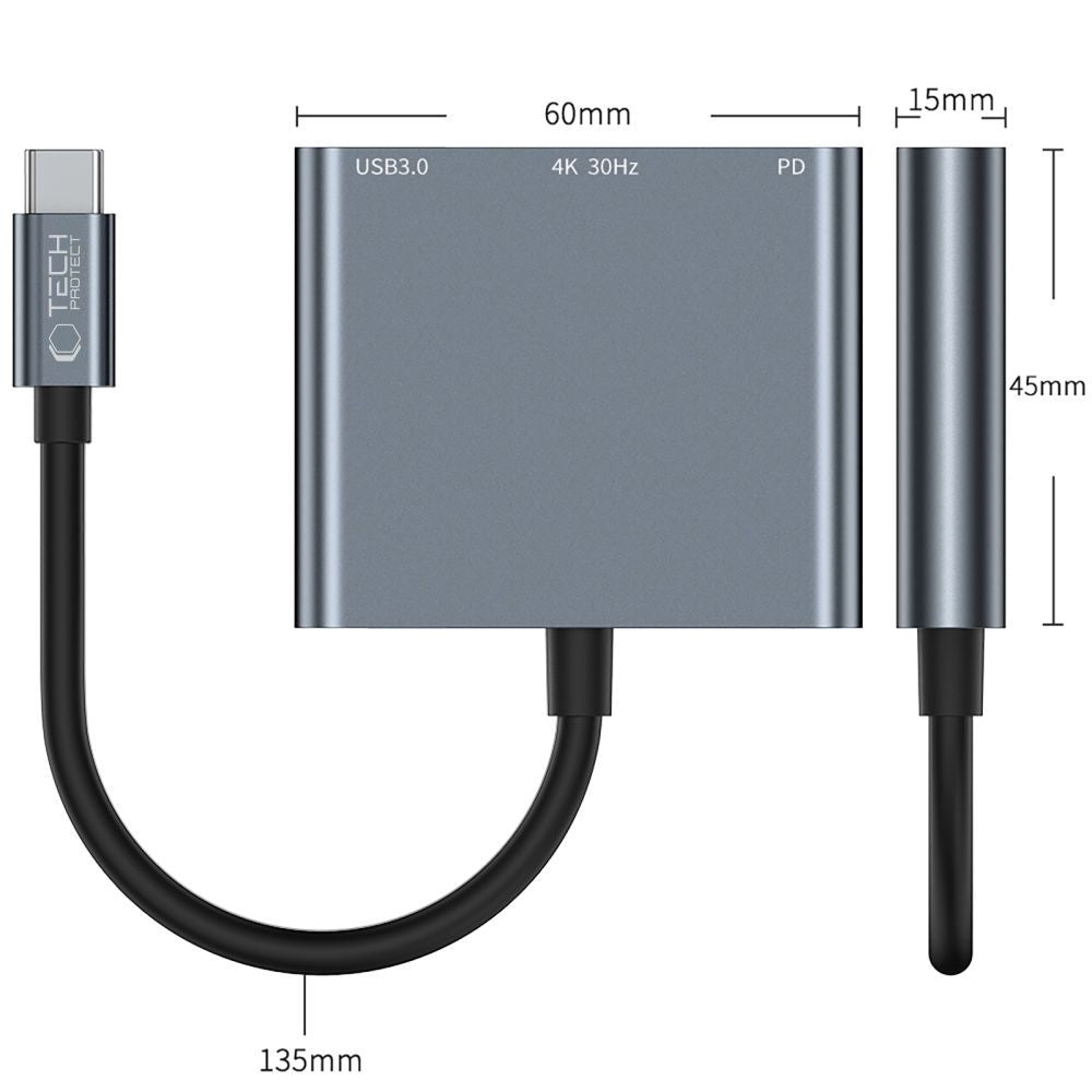 Power Connector Adapters – 3in1 HUB USB-C to USB-A splitter - Carlat