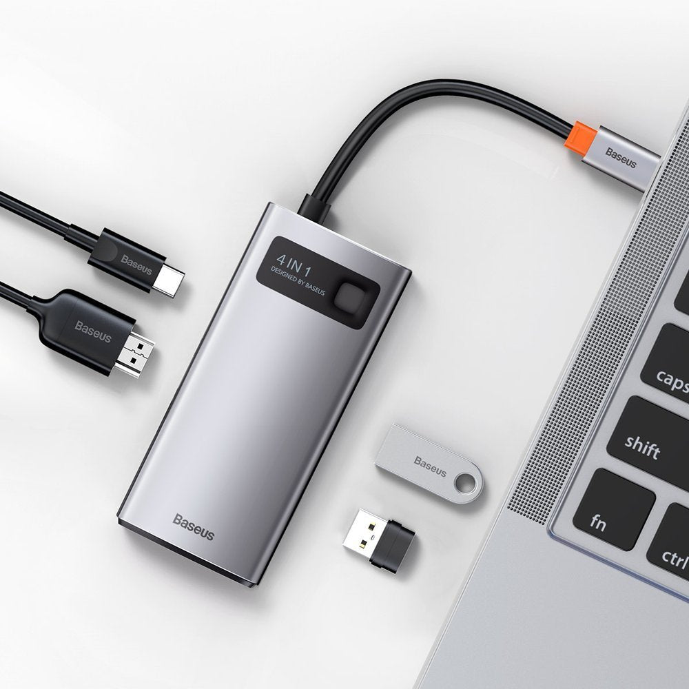 Power Connector Adapters – 4in1 Multifunctional HUB Metal Gleam USB-C - Carlat