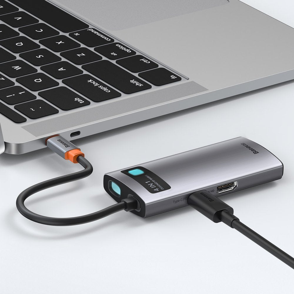 Power Connector Adapters – 4in1 Multifunctional HUB Metal Gleam USB-C - Carlat