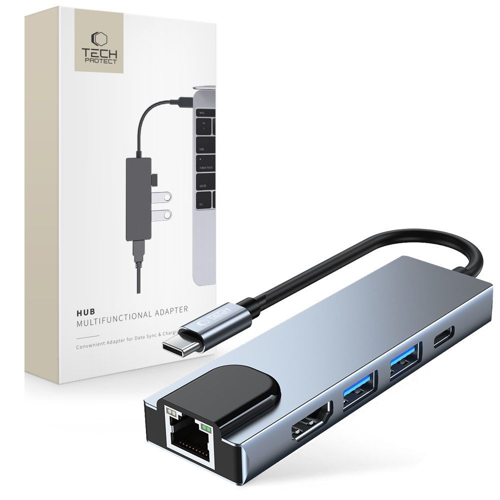 Power Connector Adapters – 5in1 HUB USB-C to USB-C USB-A - Carlat