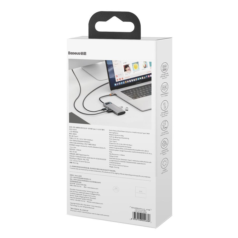 Power Connector Adapters – 5in1 multifunctional HUB USB-C PD 100W - Carlat