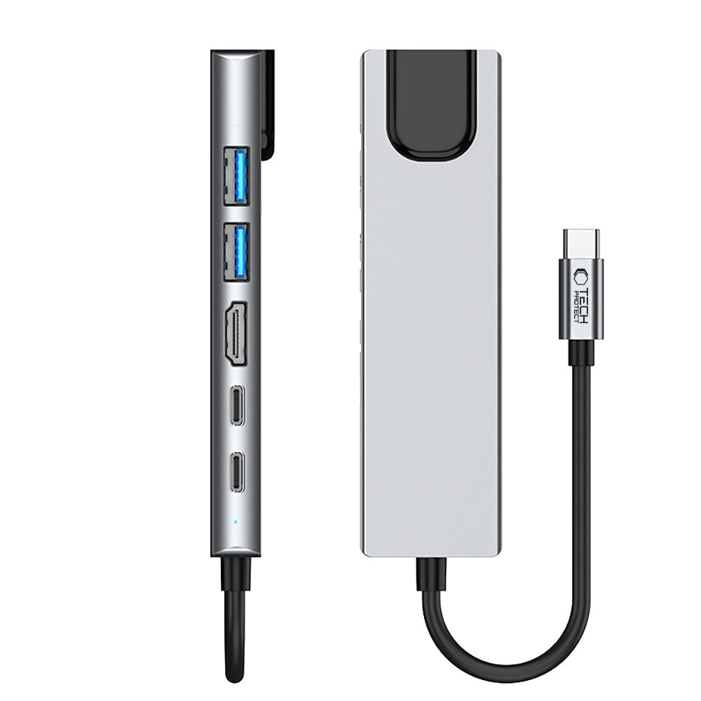 Power Connector Adapters – 6in1 HUB Adapter USB-C USB-A HDMI - Carlat