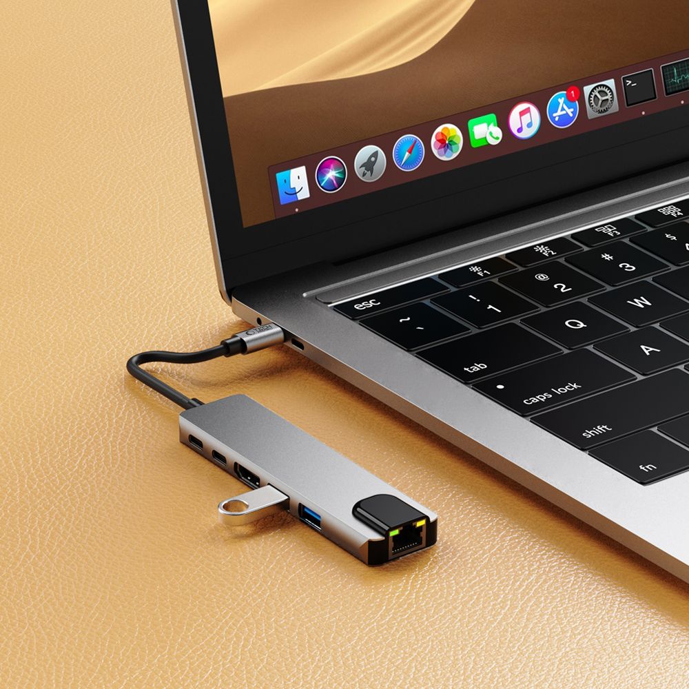 Power Connector Adapters – 6in1 HUB Adapter USB-C USB-A HDMI - Carlat