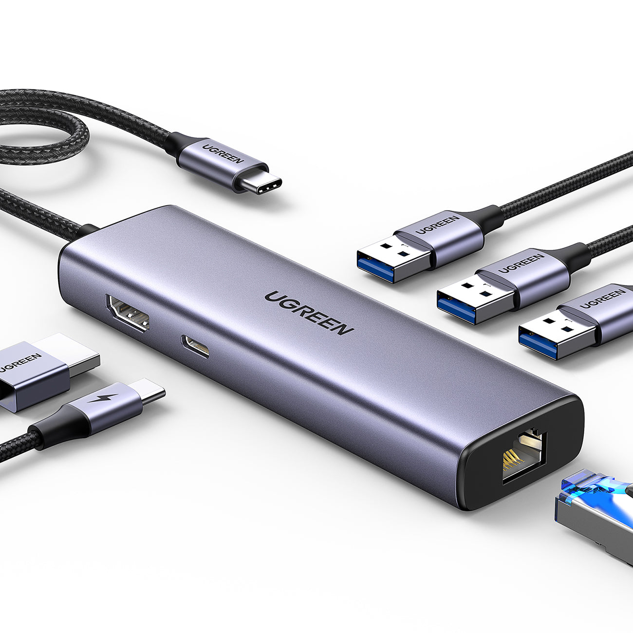 Power Connector Adapters – 6in1 HUB USB-C adapter - 3x - Carlat