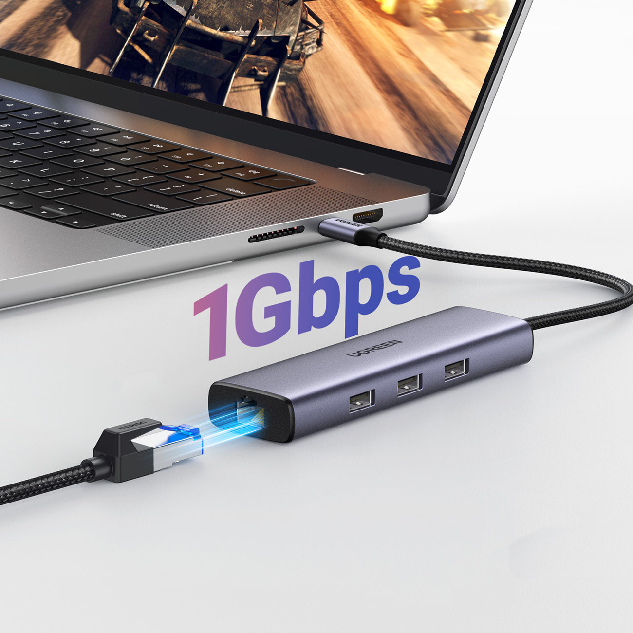 Power Connector Adapters – 6in1 HUB USB-C adapter - 3x - Carlat