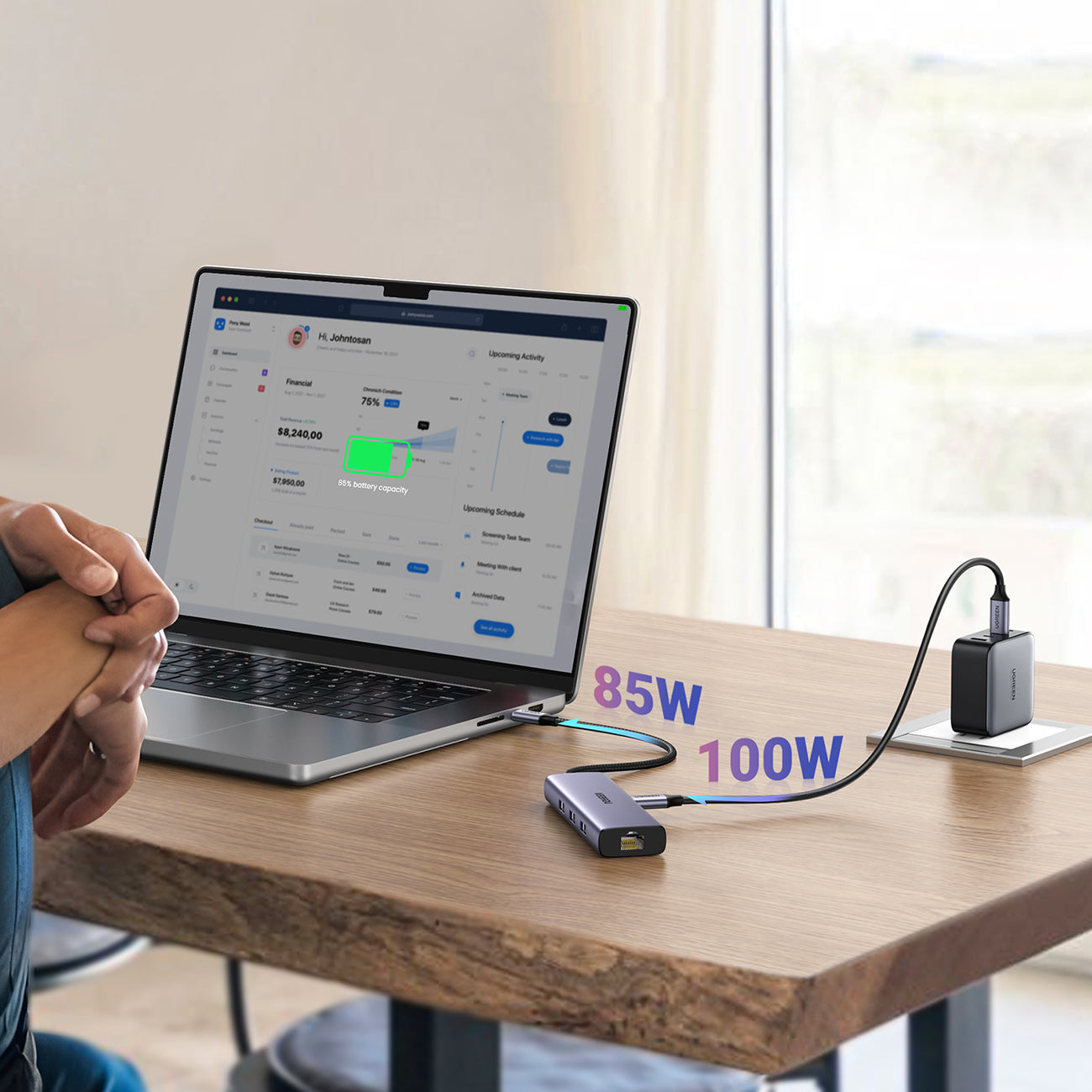 Power Connector Adapters – 6in1 HUB USB-C adapter - 3x - Carlat
