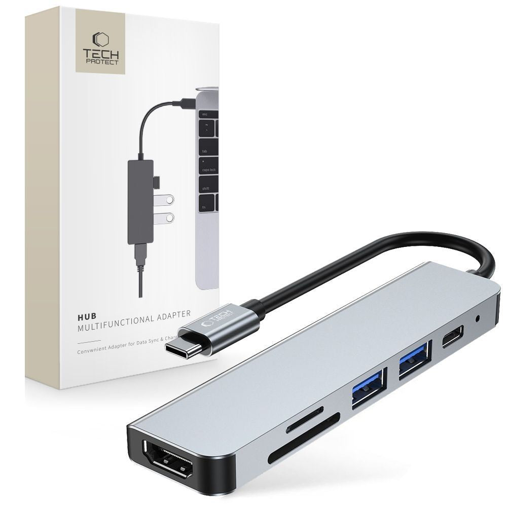Power Connector Adapters – 6in1 HUB USB-C to USB-A USB-C - Carlat