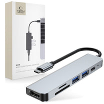Power Connector Adapters – 6in1 HUB USB-C to USB-A USB-C - Carlat