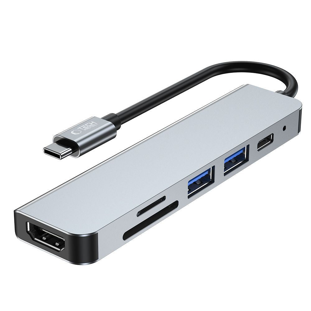 Power Connector Adapters – 6in1 HUB USB-C to USB-A USB-C - Carlat