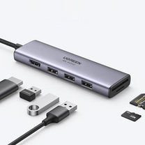 Power Connector Adapters – 6in1 multifunctional USB-C HUB - 3x - Carlat