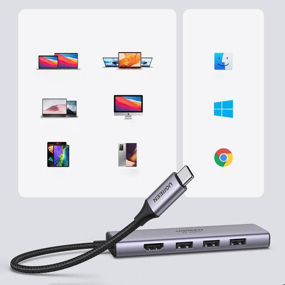 Power Connector Adapters – 6in1 multifunctional USB-C HUB - 3x - Carlat