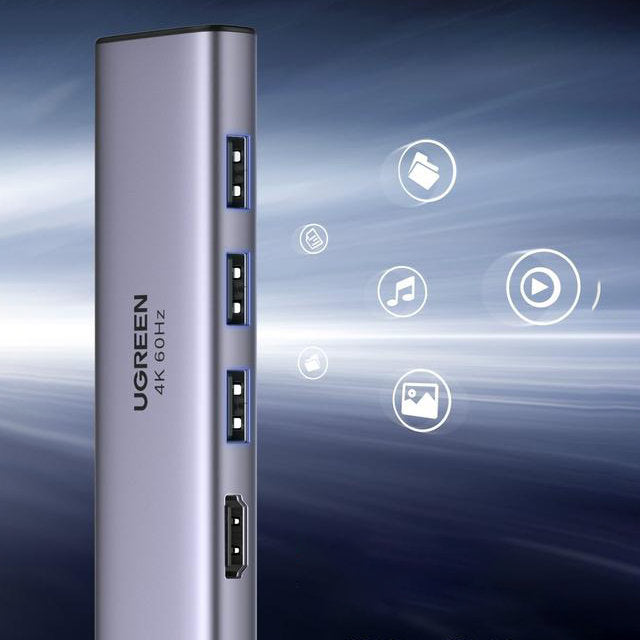 Power Connector Adapters – 6in1 multifunctional USB-C HUB - 3x - Carlat