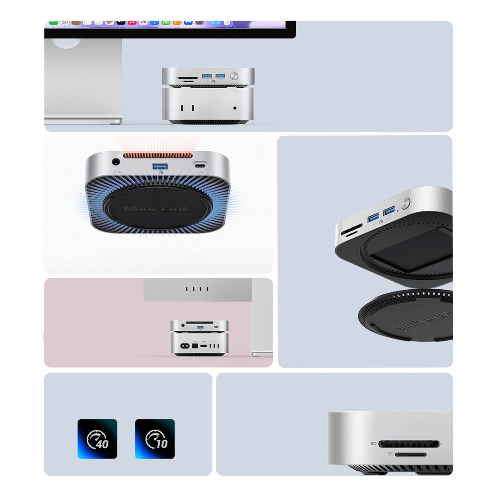 Power Connector Adapters – 9in1 docking station with a bay - Carlat