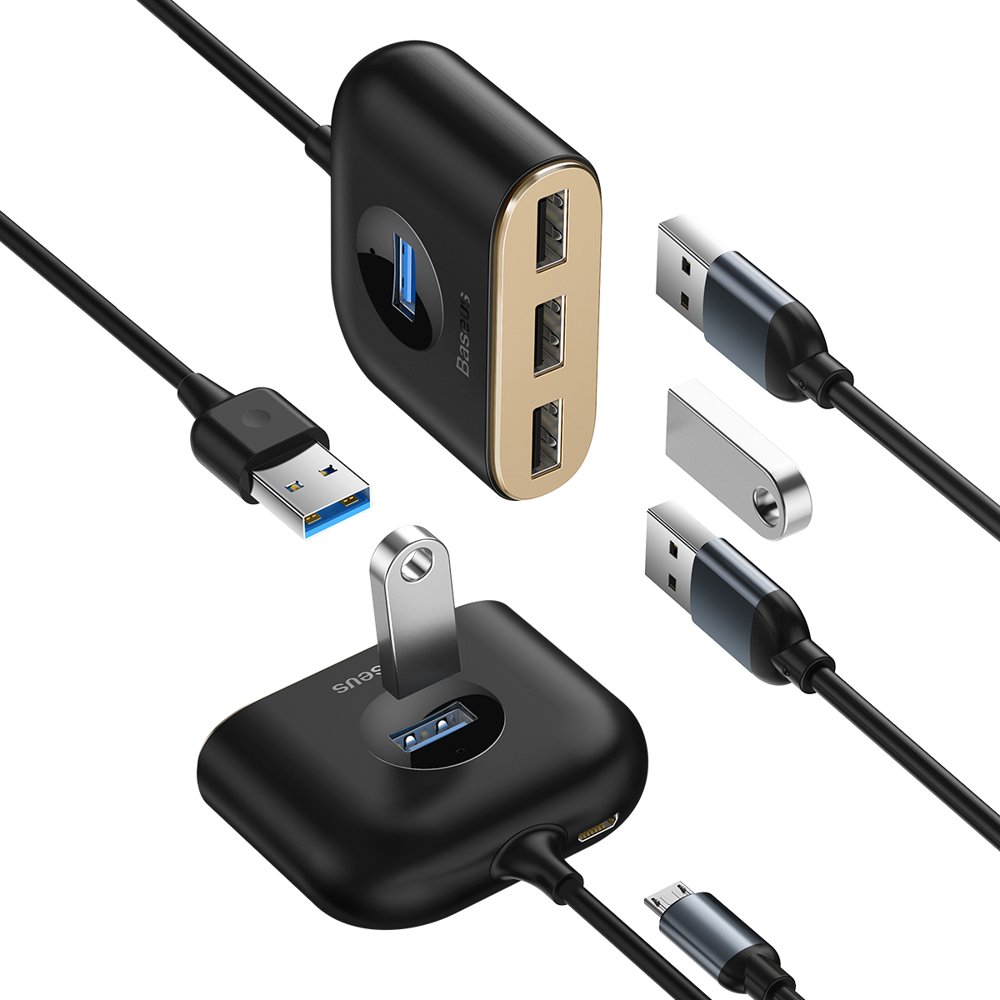 Power Connector Adapters – Adapter HUB 4in1 USB Adapter USB3.0 - Carlat