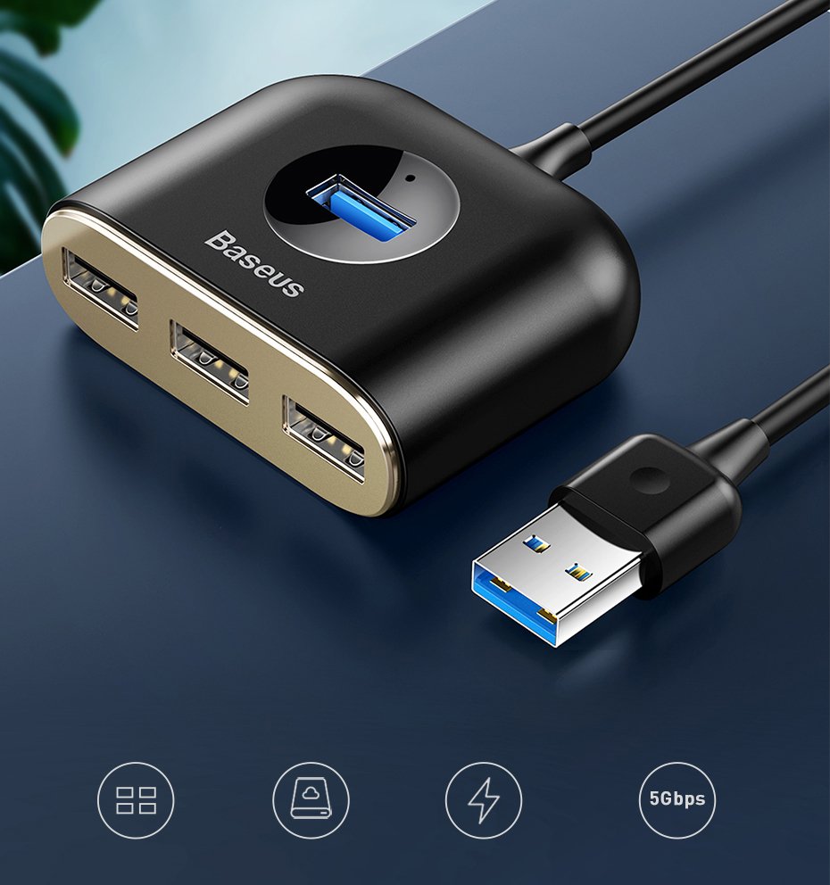 Power Connector Adapters – Adapter HUB 4in1 USB Adapter USB3.0 - Carlat