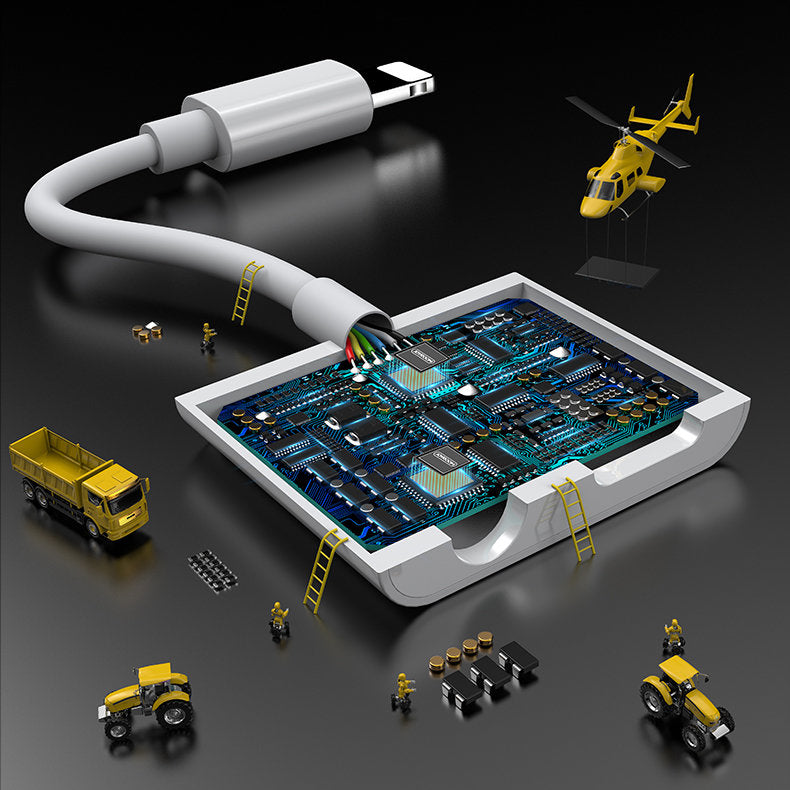 Power Connector Adapters – Adapter headphone splitter iPhone Lightning - Carlat