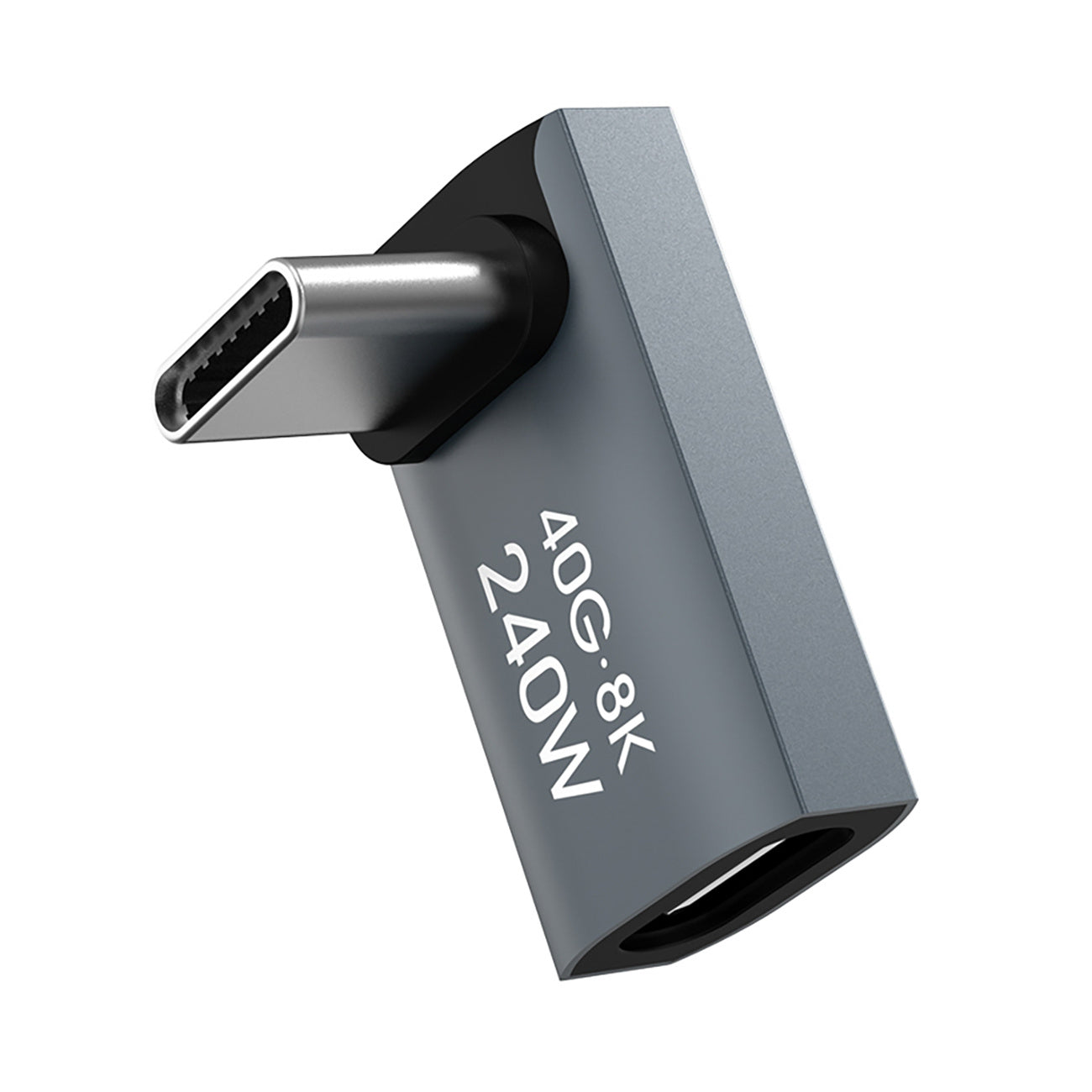 Power Connector Adapters – Angle USB-C 40Gb/s 240W 8K OTG - Carlat