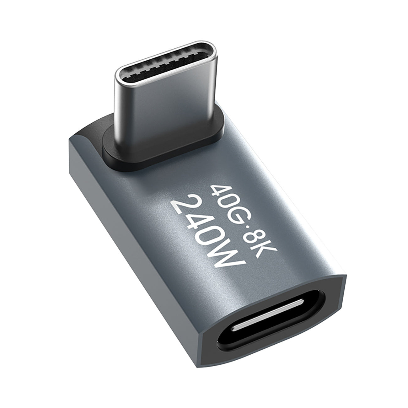 Power Connector Adapters – Angle USB-C 40Gb/s 240W 8K OTG - Carlat