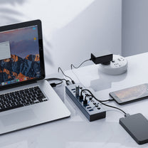 Power Connector Adapters – BT2U3-7AB hub with 7x USB-A switches - Carlat