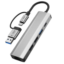 Power Connector Adapters – HUB 5in1 USB-C USB-A Ethernet RJ45 - Carlat