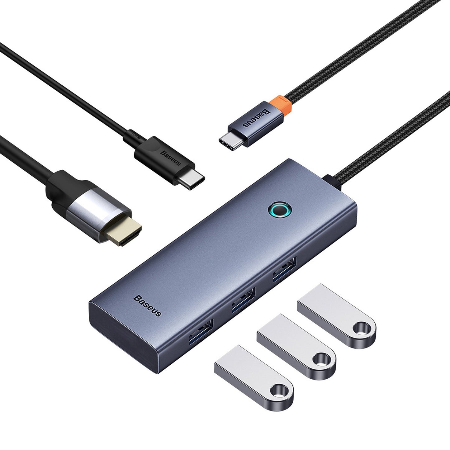 Power Connector Adapters – HUB 5in1 USB-C to HDMI USB-A - Carlat