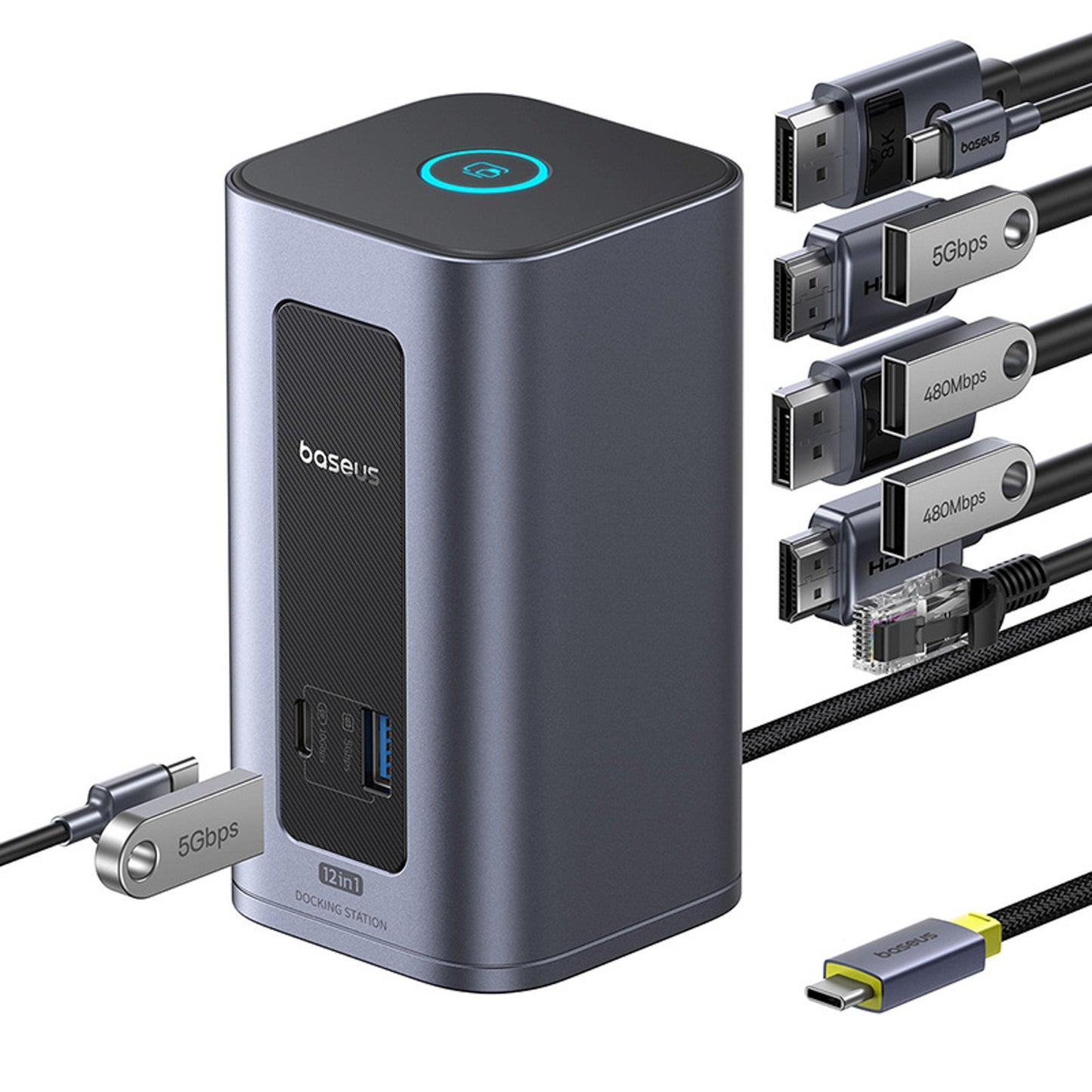 Power Connector Adapters – HUB docking station 12in1 USB-C to - Carlat