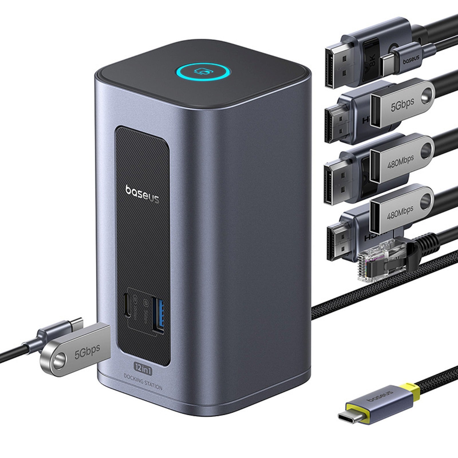 Power Connector Adapters – HUB docking station 12in1 USB-C to - Carlat