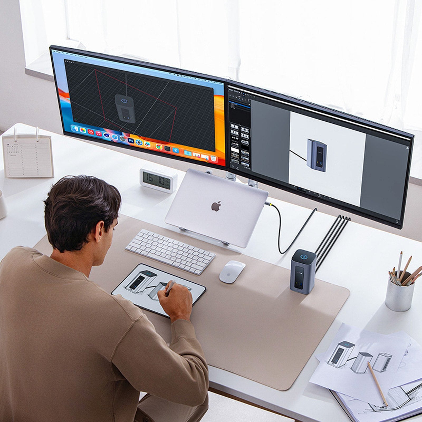 Power Connector Adapters – HUB docking station 12in1 USB-C to - Carlat