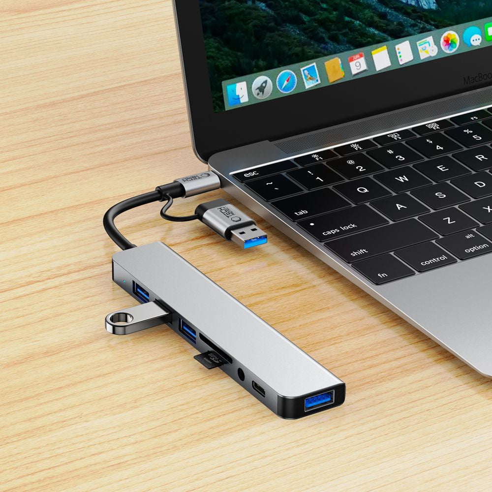 Power Connector Adapters – HUB multifunctional distributor 8in1 USB-C USB-A - Carlat