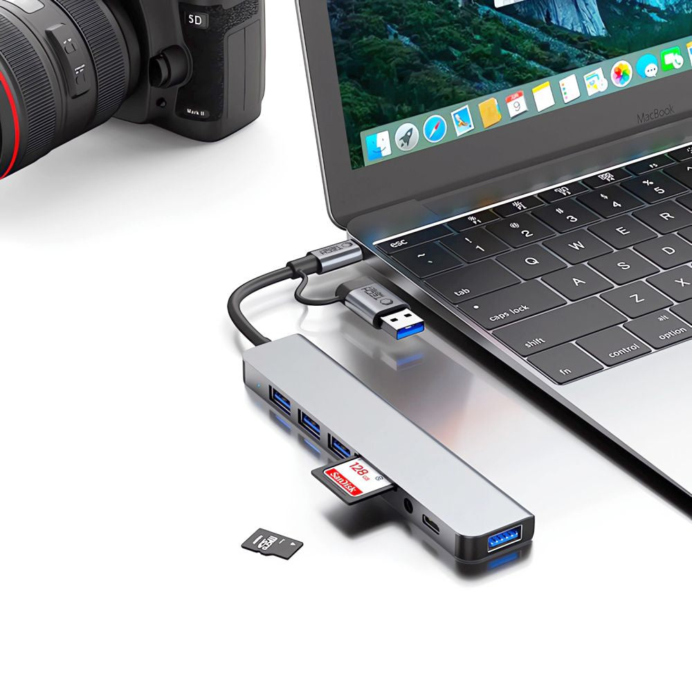 Power Connector Adapters – HUB multifunctional distributor 8in1 USB-C USB-A - Carlat