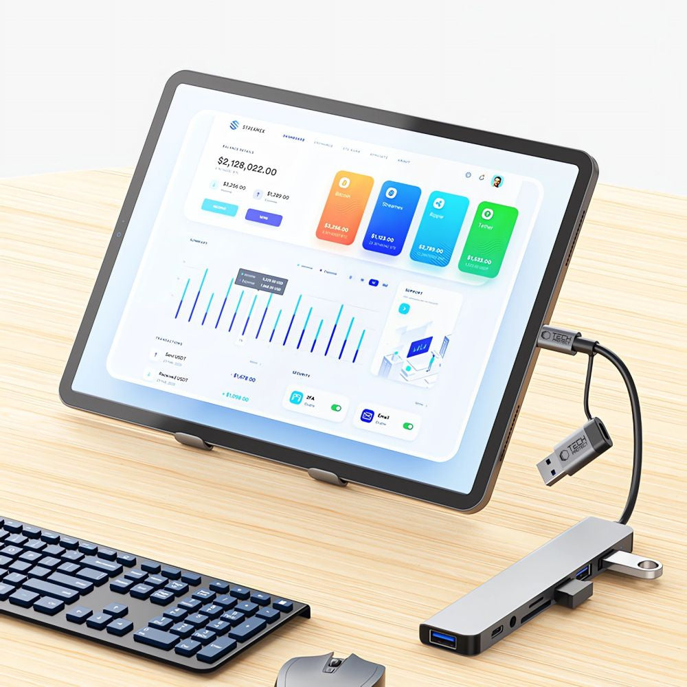 Power Connector Adapters – HUB multifunctional distributor 8in1 USB-C USB-A - Carlat