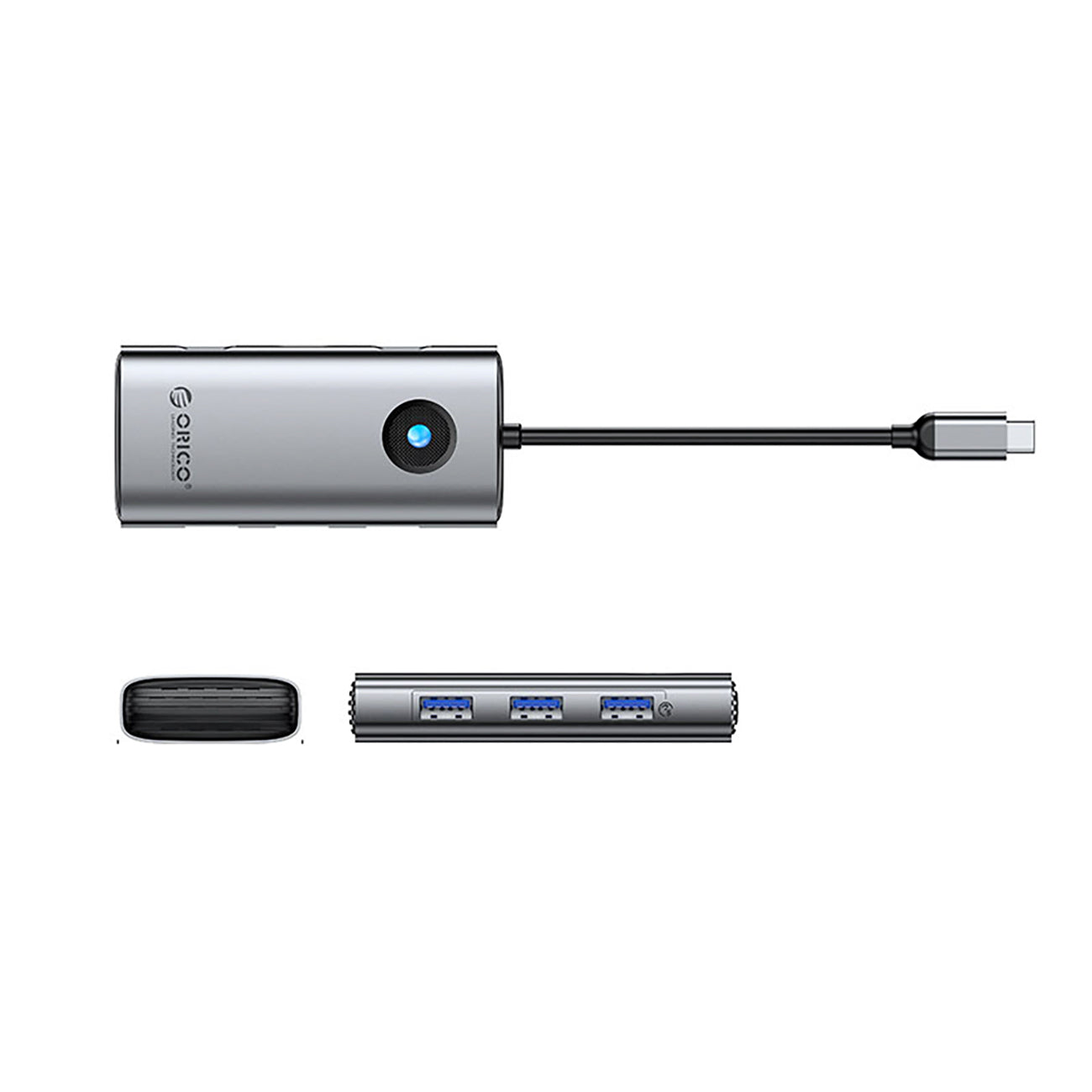 Power Connector Adapters – Hub PW11-6P USB-C to USB-A USB-C - Carlat