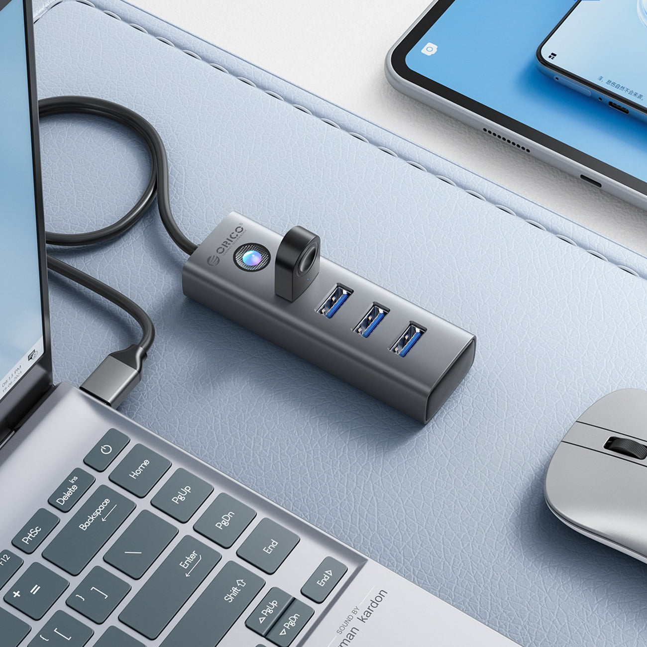 Power Connector Adapters – Hub adapter splitter PDD4U-U3 4x USB-A - Carlat