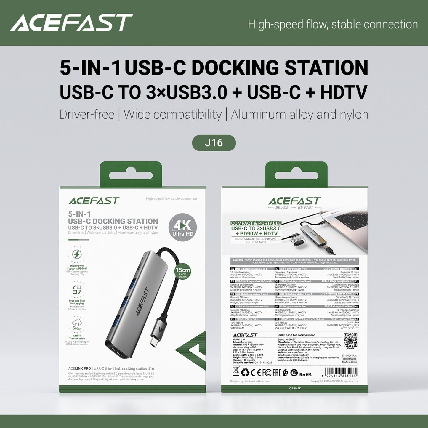 Power Connector Adapters – Hub docking station 5in1 USB-C - Carlat