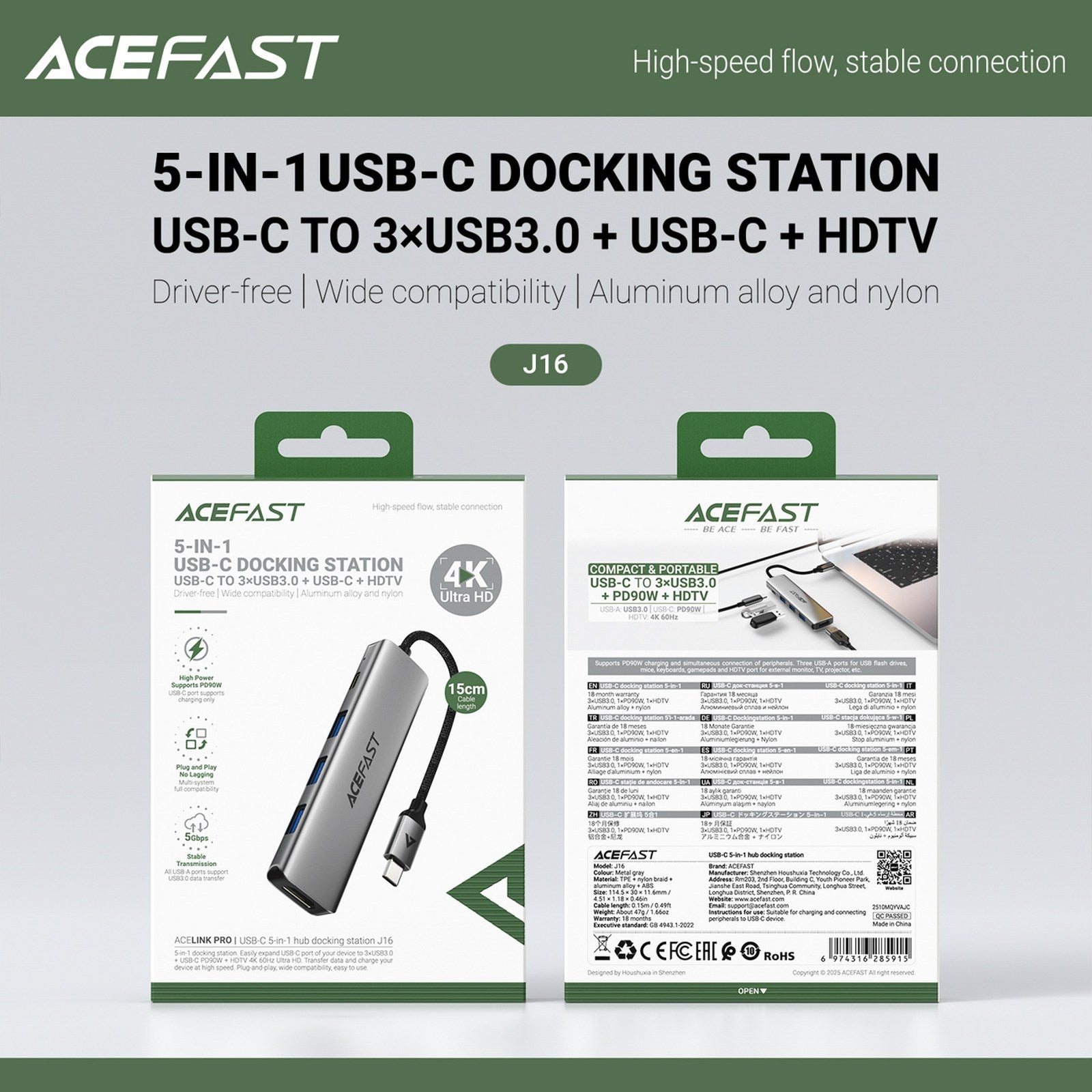 Power Connector Adapters – Hub docking station 5in1 USB-C - Carlat