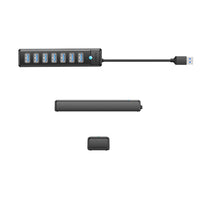 Power Connector Adapters – Hub splitter PW7U-U3 7x USB-A USB-C - Carlat