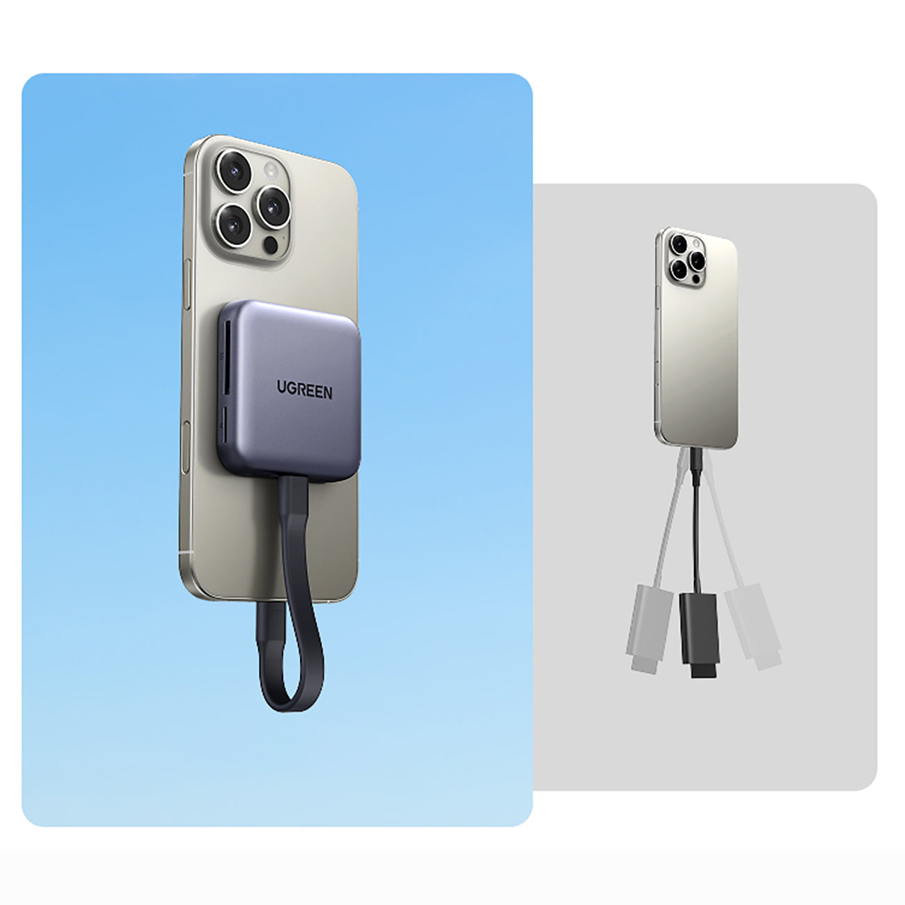 Power Connector Adapters – Memory card reader with magnetic charger - Carlat
